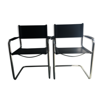 Pair of black armchair