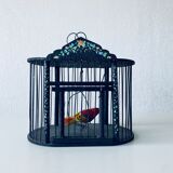 Vintage wooden birdcage