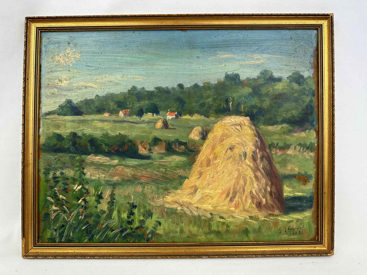 Oil painting “The Haystacks”