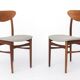 Vintage Danish Teak Dining Chairs, Set of 4, 1960s Scandinavian Mid Century