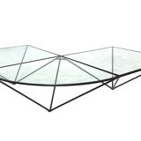 Table basse vintage « ALANDA » de style Paolo Piva