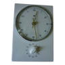 German-made earthenware wall clock 'S', vintage 1950s