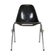 Charles & Ray Eames "DSS" Black Dinning Room Chairs For Herman Miller, 1974