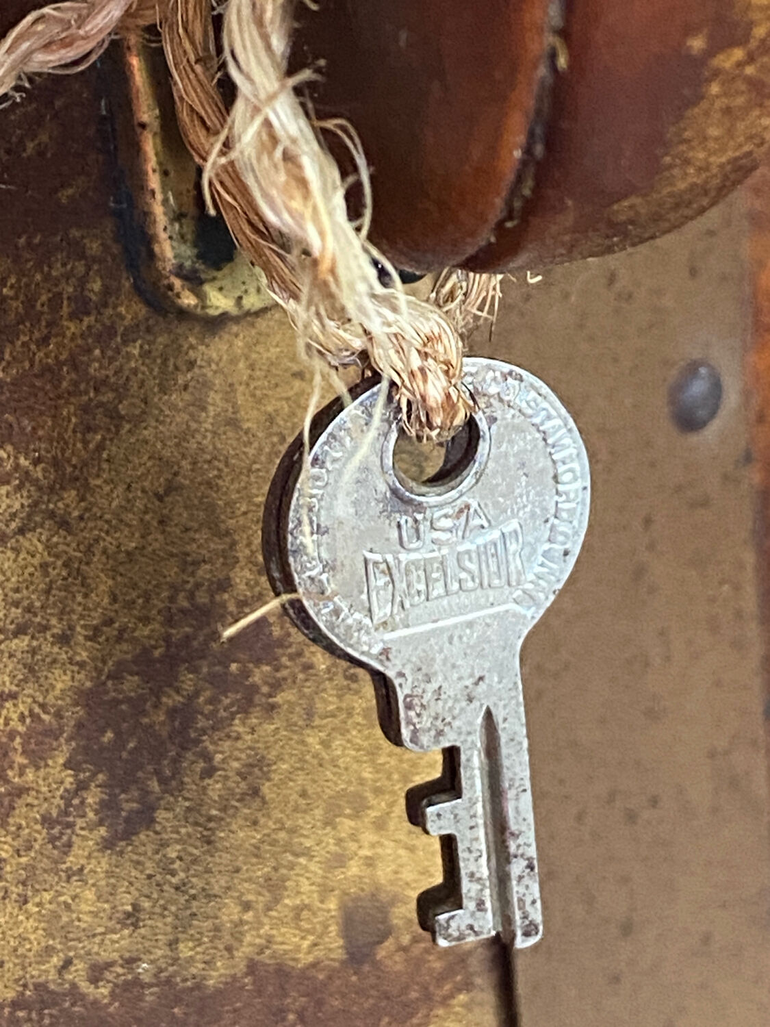 Old vintage cabin trunk