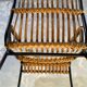 Ensemble de 4 chaises vintage en rotin et bambou, par Schumacher, Belgique 1950s