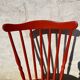 Brick red Baumann chair