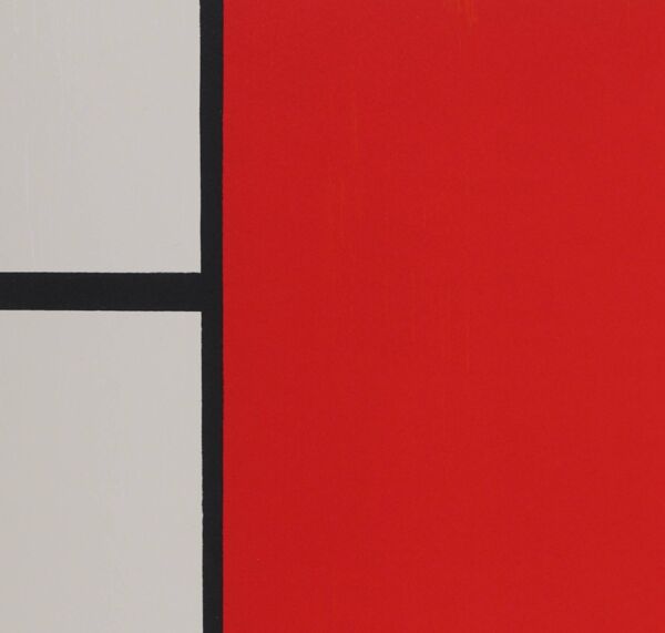 Lithographie signée Composition II en rouge, bleu et jaune, Piet Mondrian