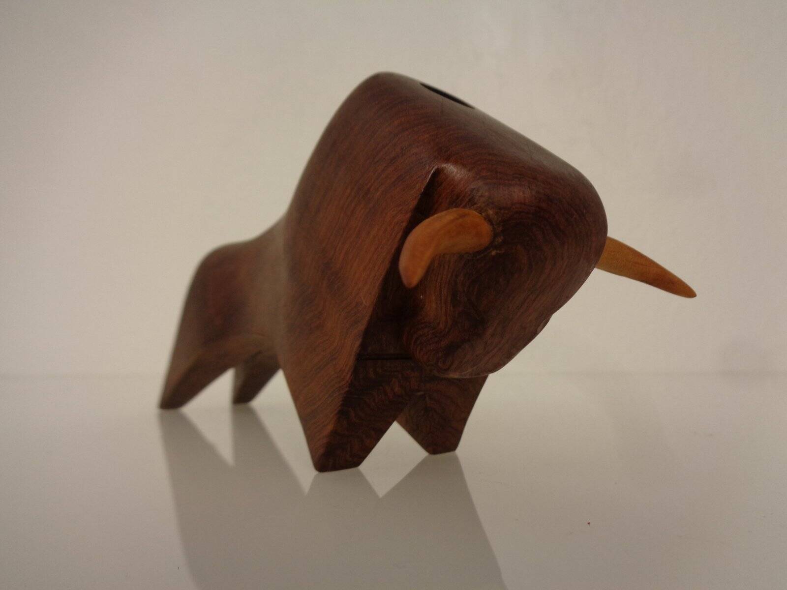 Mahogany Bull Pen Holder, Denmark, 1960s