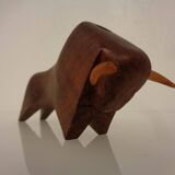 Mahogany Bull Pen Holder, Denmark, 1960s