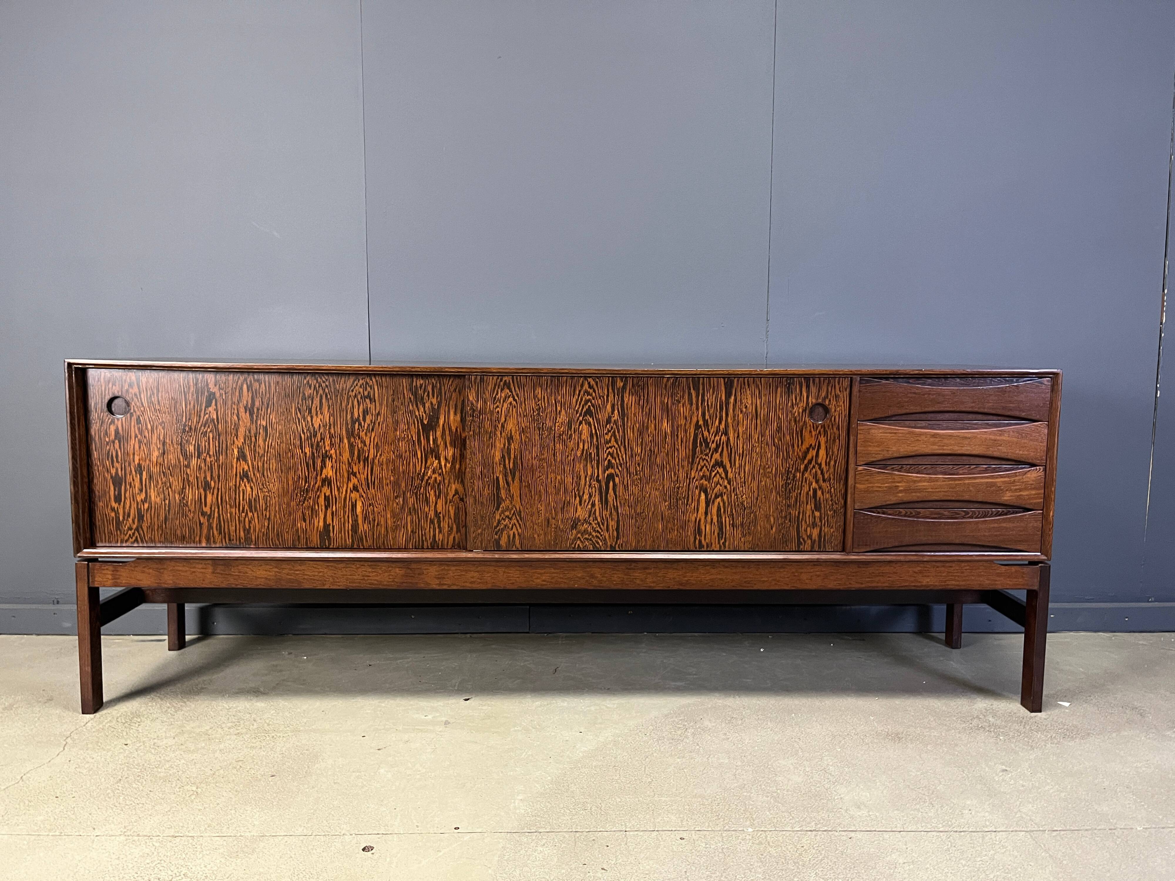 Oswald Vermaercke Paola wenge sideboard for V-Form Belgium 1960s