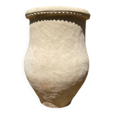 Ancient terracotta pottery jar