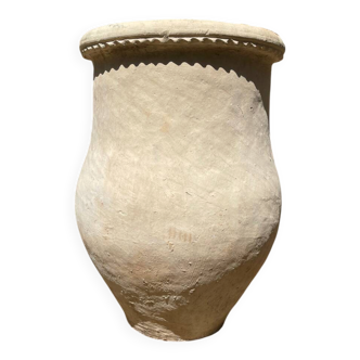 Ancient terracotta pottery jar