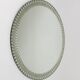 Miroir Mural Rond Facetté Effet Optique Cristal Arte Exceptionnel, Italie, Années 1960