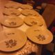 8 Saint Amand faience fondue plates Sologne model