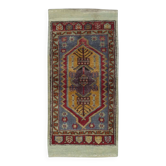 Vintage Scatter Rug, Turkish Accent Rug, Door Mat, Handmade Bat Mat, Kitchen Rug