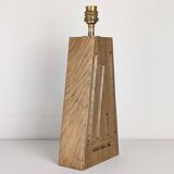 Solid oak lamp base