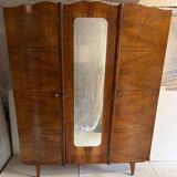 Vintage wardrobe with compass feet