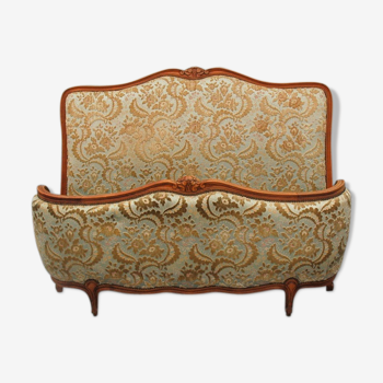 Bed basket in Velvet Golden Louis XV style