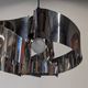Spiral suspension Space age in chrome metal by Max Sauze, France 1970