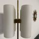 Vintage 1960s Arlus France brass four-light lamp post.