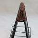 Log metal and cane log basket 1960