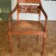 Fauteuil bois et cannage