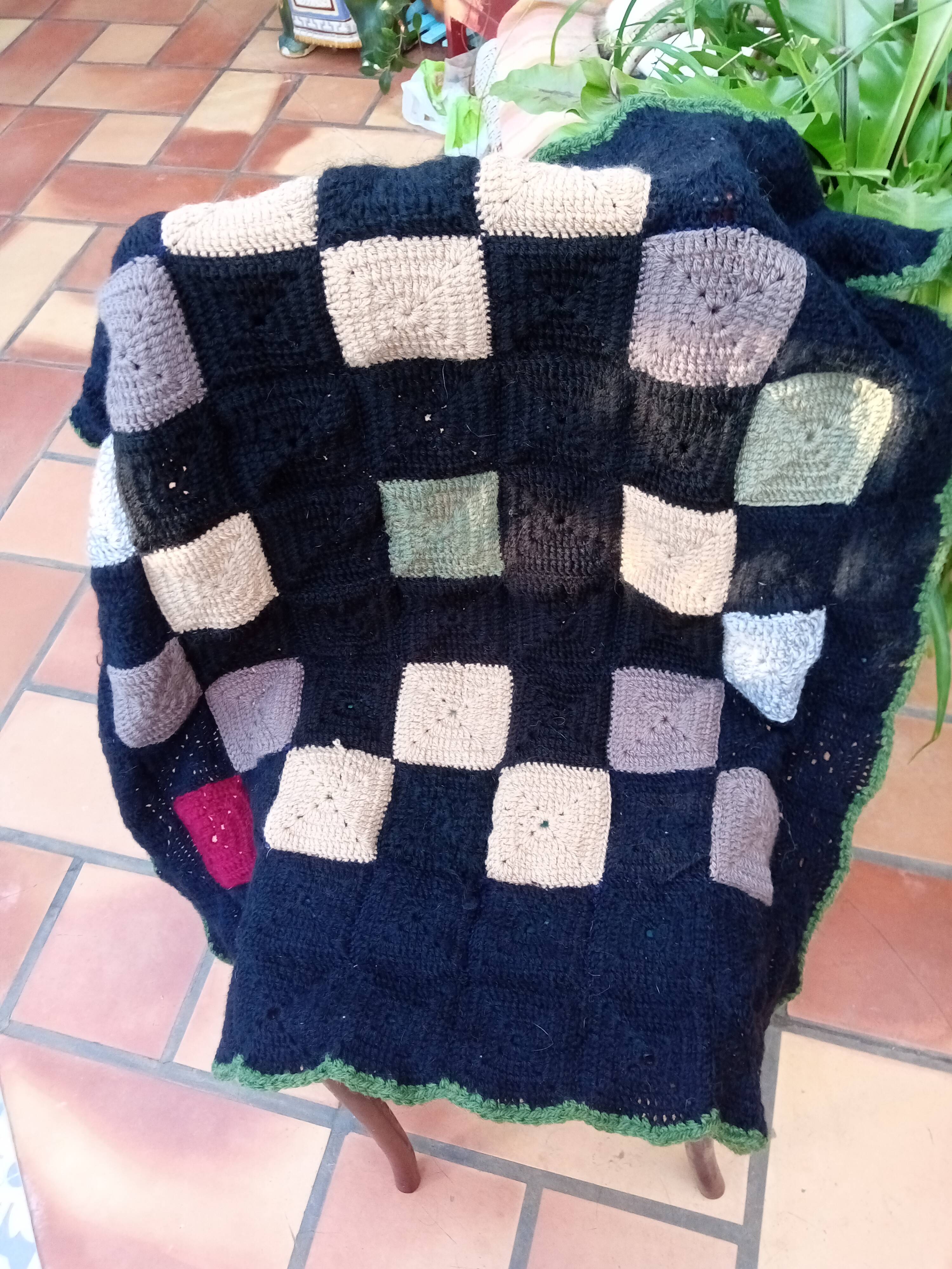 Vintage patchwork plaid