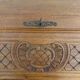 Carved oak secretary