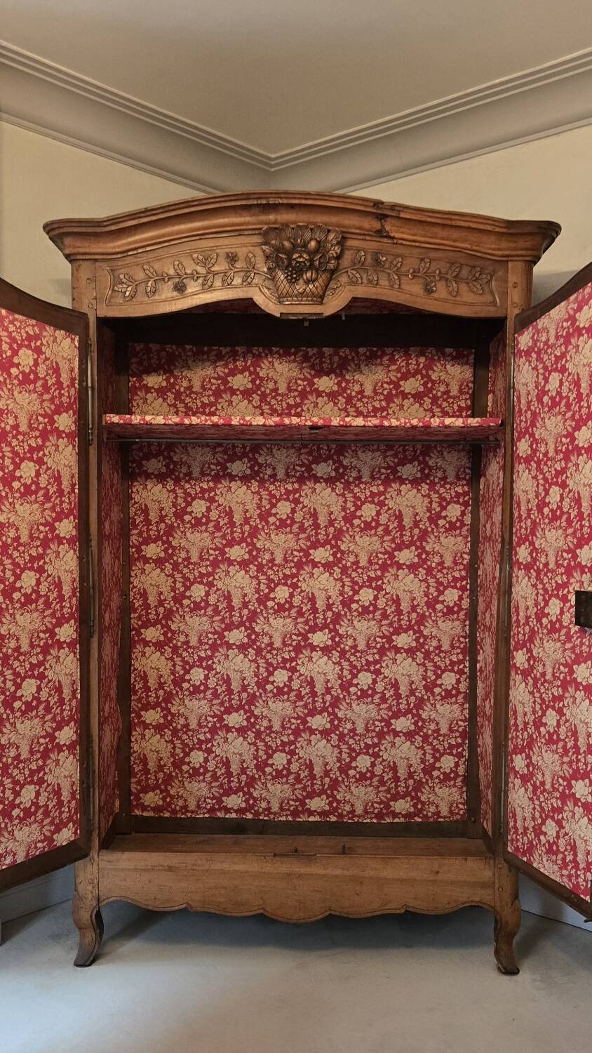 Antique Louis XV Provençal marriage armoire