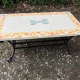 Coffee table legs iron mosaic top