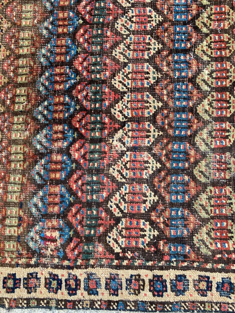 Bijar ancient Persian carpet 94x130 cm