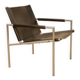 "SZ02" black leather armchair by Martin Visser for Spectrum 90's