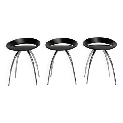 3 tabourets Magis Lyra par Sigurdur Thorsteinson, années 1990