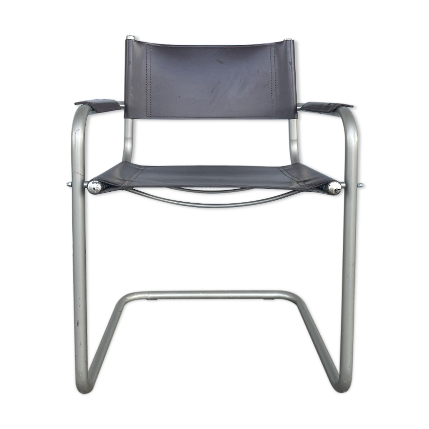 Antique leather armchair