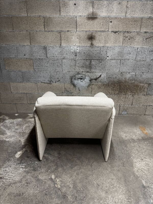 Fauteuil leolux Bora Bora tissu haricot