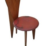 Beautiful Callegari design chair from the 70s, vintage wood