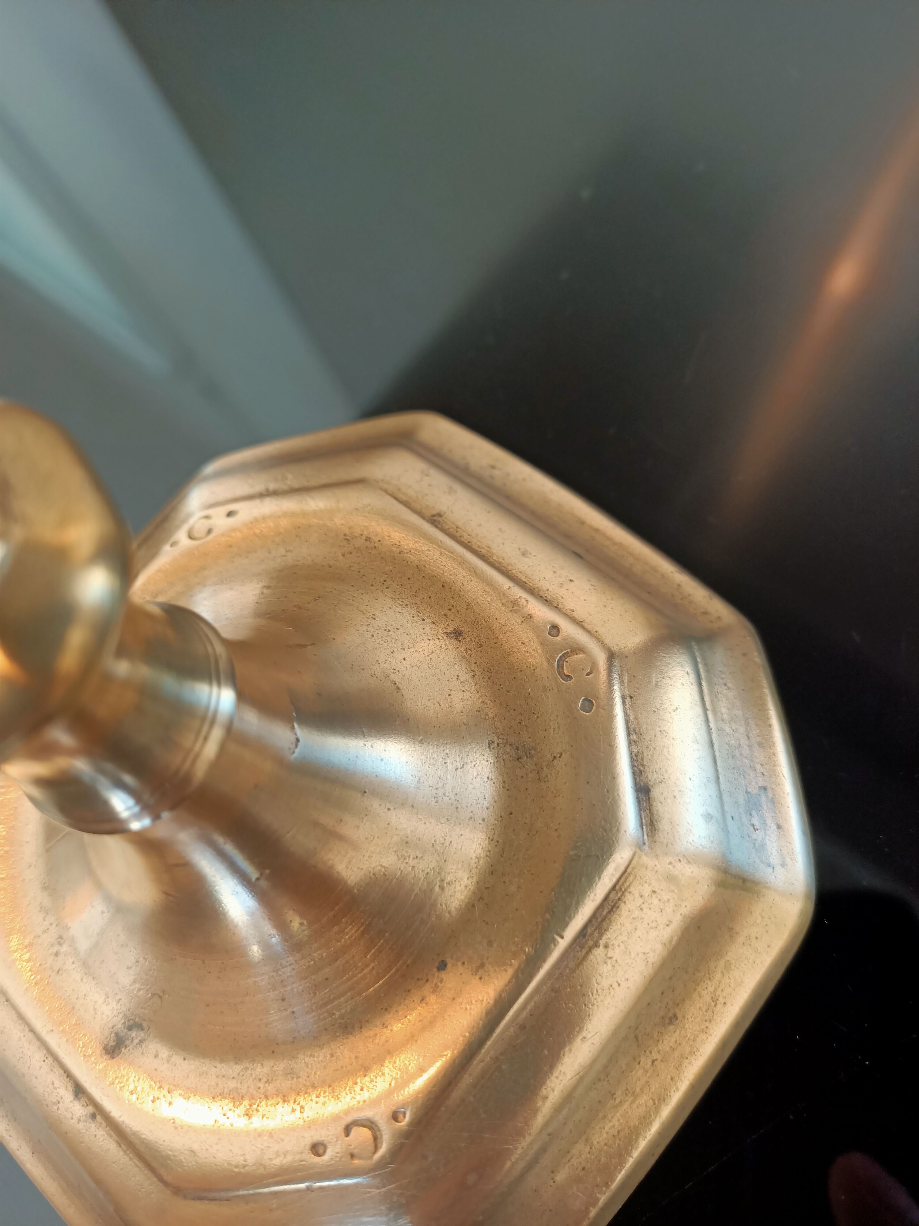 Candle holder in gilded bronze from the Louis XIV period