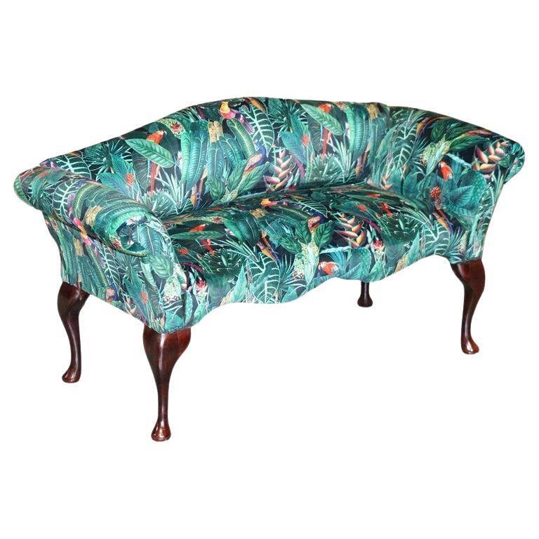 Mini canapé vintage en tissu Birds of Paradise