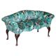 Mini canapé vintage en tissu Birds of Paradise