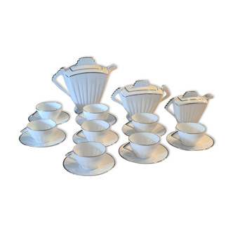 Service à thé en porcelaine de Limoges 1920