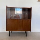 Buffet vaisselier vintage placage chêne