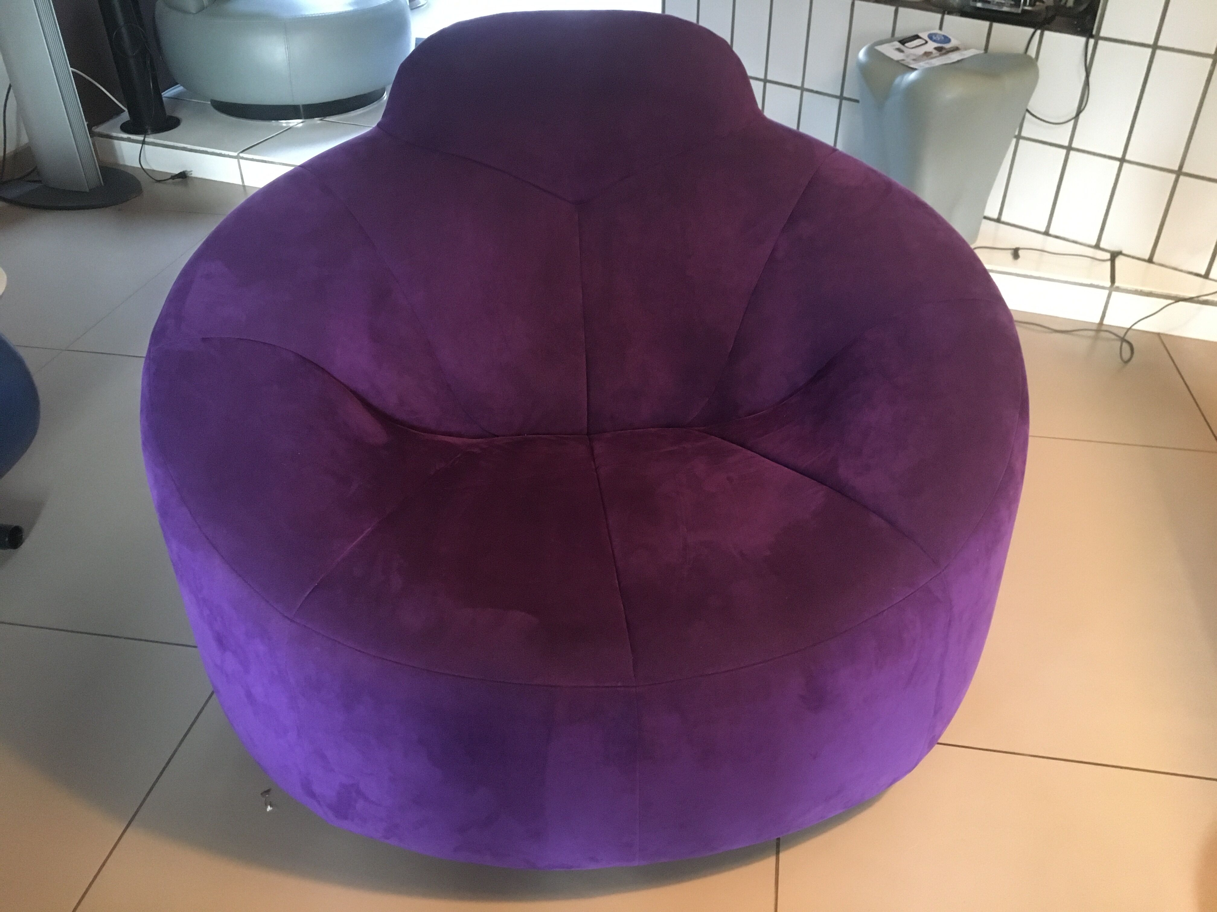 Swivel armchair Ligne Roset - Pumpkin design Pierre Paulin