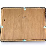 Black window frame with stuffed butterflies, 1970s