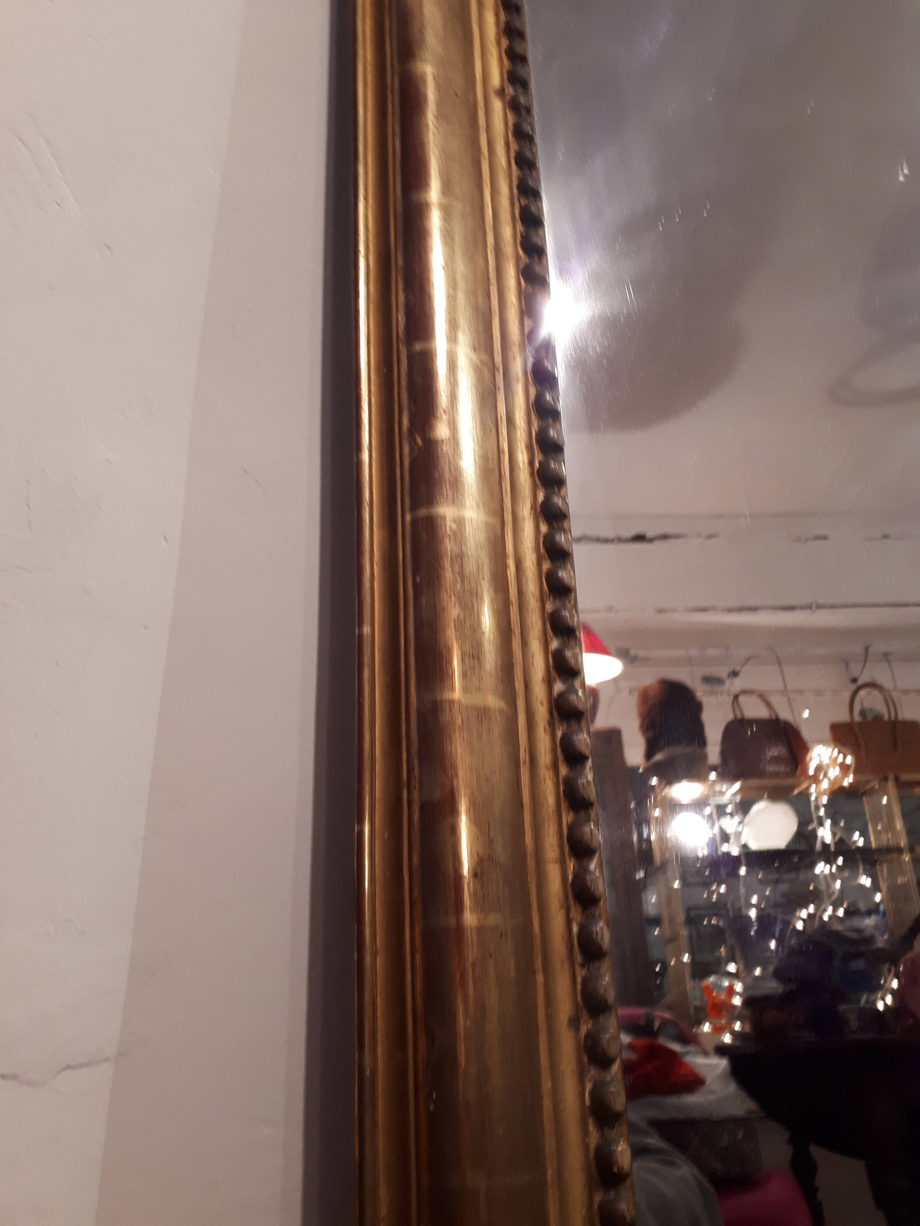 large mirror gilded fireplace eighteenth style