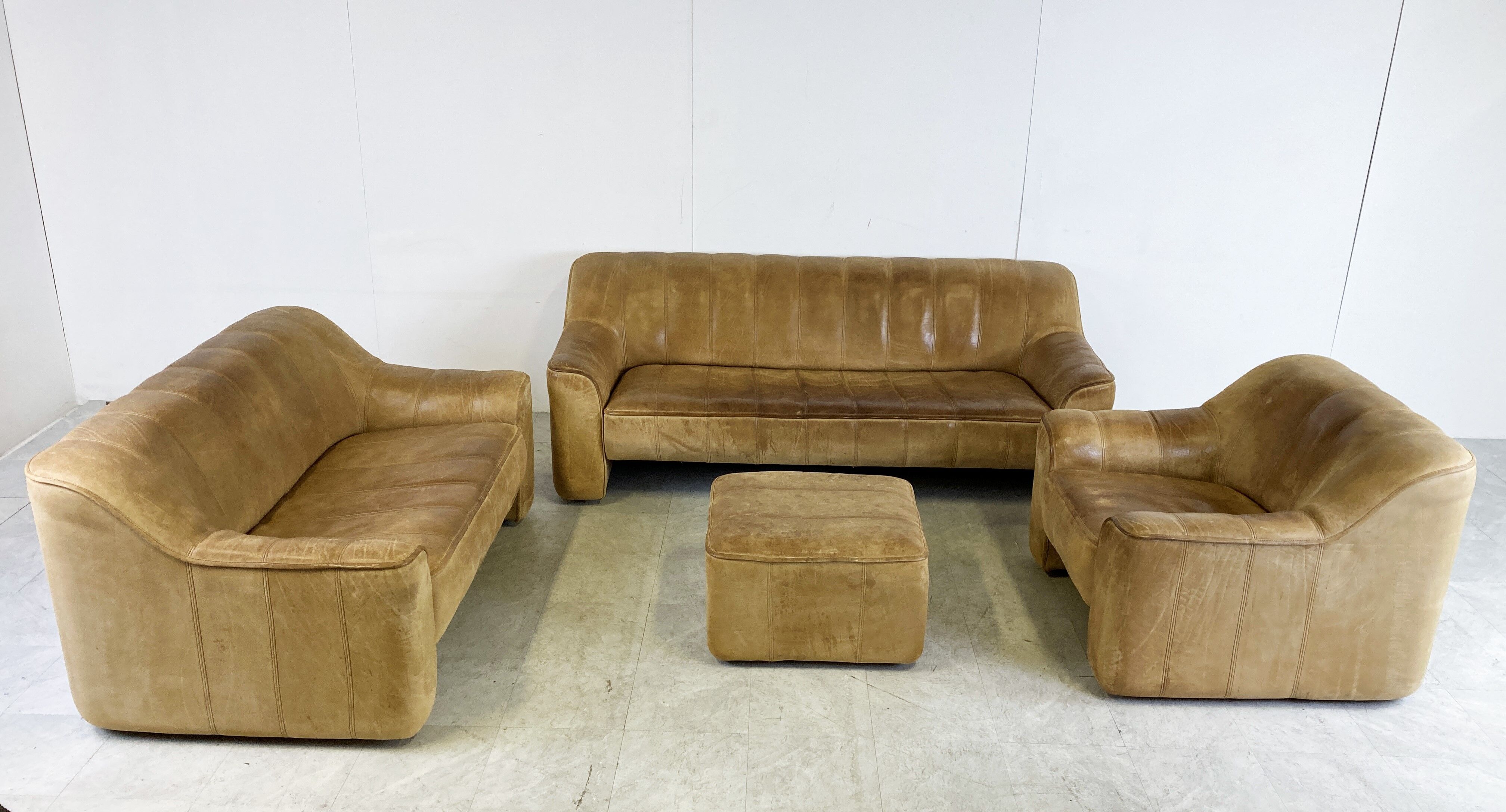 De Sede DS44 sofa set, 1960s