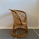 Vintage wicker child chair