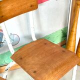 Pair of vintage school chairs