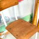 Pair of vintage school chairs