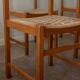 Chaises de salle à manger vintage italiennes rustiques modernes par Snaidero, années 1970, ensemble de 5