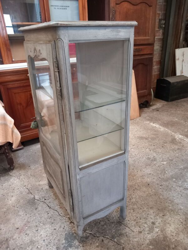Petite vitrine bibliothèque néo rustique